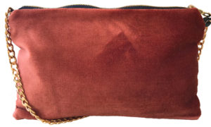 MINI DARCY DISCO POUCH IN DUSTY RUST